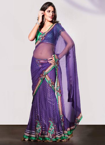 Det lilla netmateriale Bollywood Saree