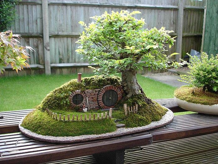 bonsai puut hobbit reikä