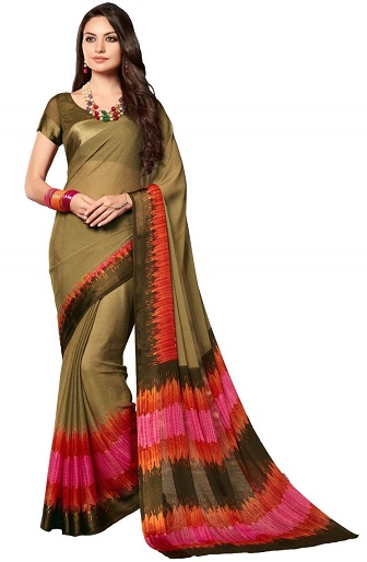 Satin Border Sarees