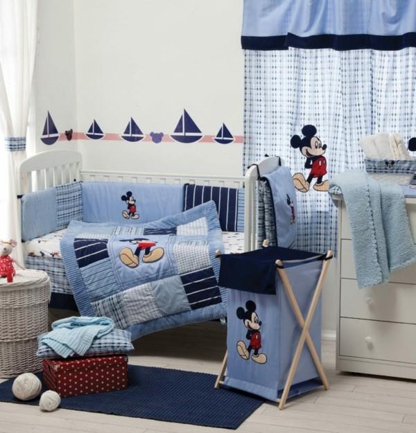 raja vauvan huone poikien huone sininen tekstiili
