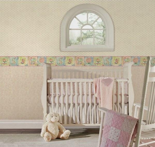 raja vauvan huone hauskaa rakastava kaunis seinän suunnittelu