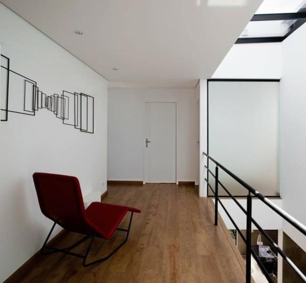 brasilialainen suunnittelija -talo punainen nojatuoli