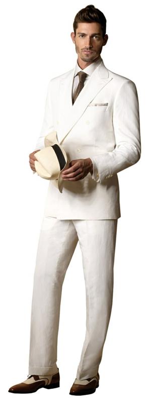 brioni miesten muoti italialainen puku moderni valkoinen