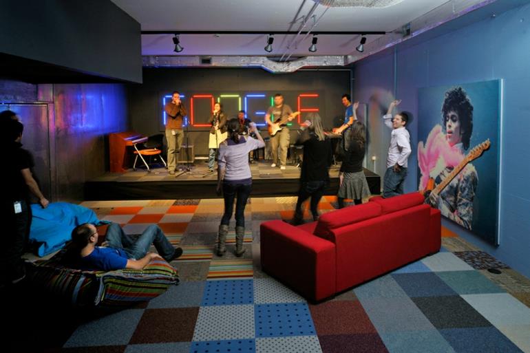 toimistokalusteet google zürich stressi työpaikan pelihuoneessa