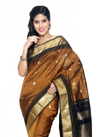 Brun Kanchipuram Saree