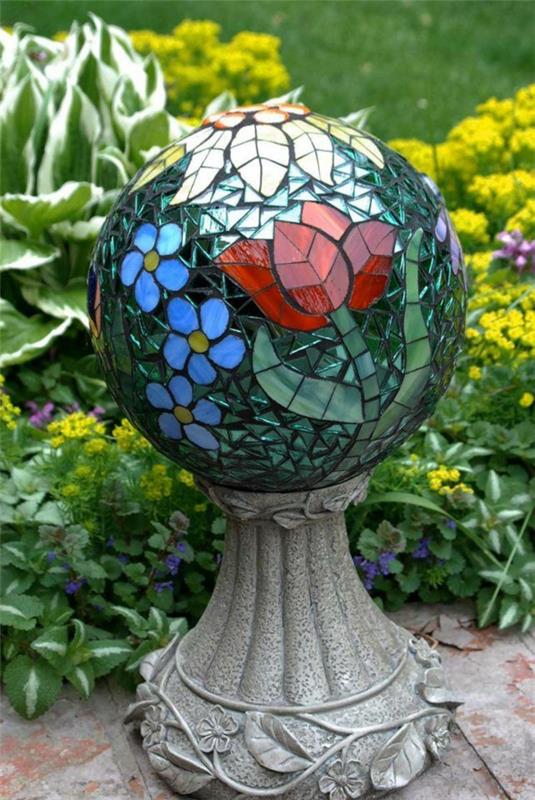 tinker mosaiikki puutarha ideoita koristelu pallo
