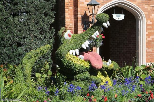 Puksipuu topiary puutarha hahmot krokotiili