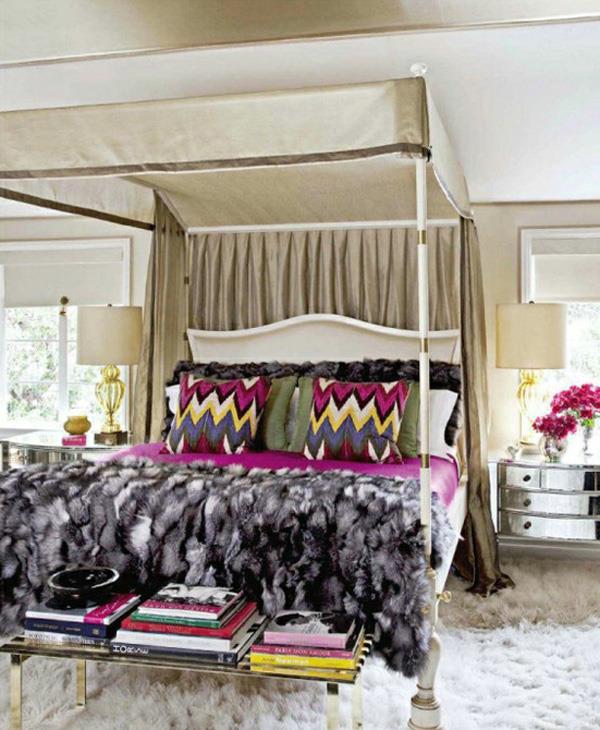 värillinen sisustus - valitse kontrastivärit värikkäät kalusteet jalokivet runsaalla violetilla