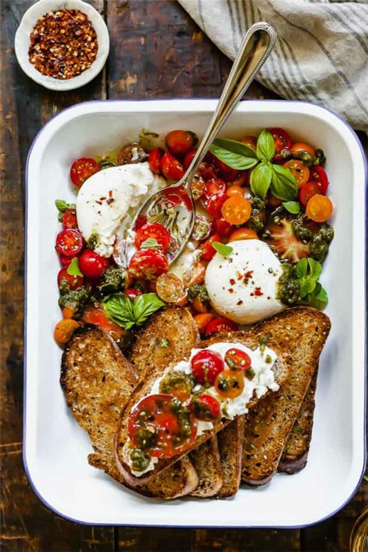 burrata -reseptin illallinen