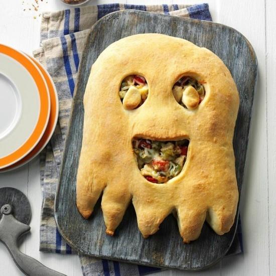 calzone pizza täytteet ideoita halloween aaveita