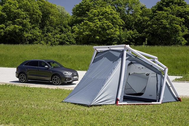 leirintäteltta audi Q3 suunnitteluteltat heimplanetilta