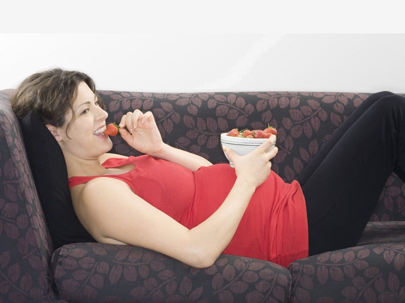 Spis jordbær under graviditeten