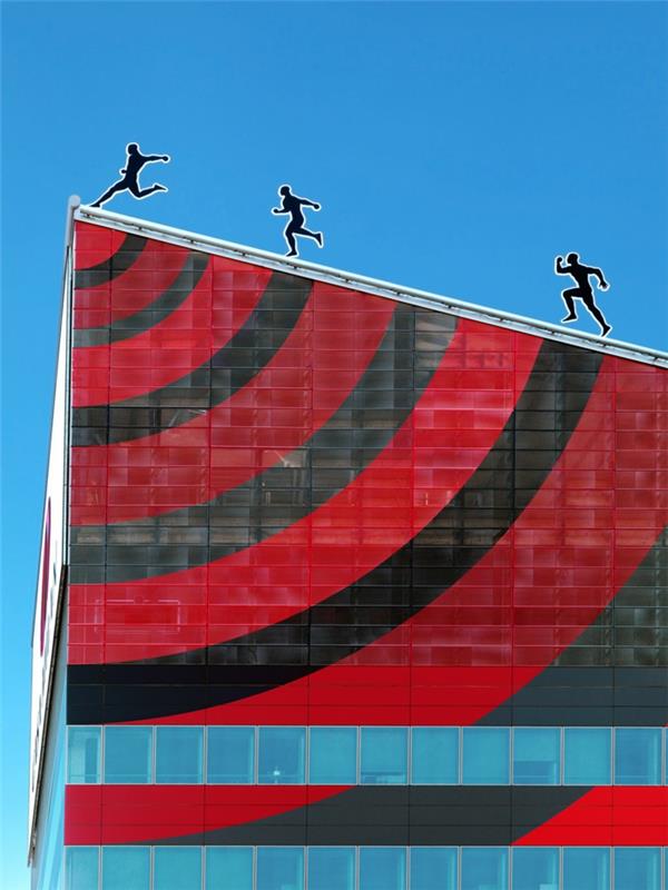 casa milan fabio novembre moderni arkkitehtuuri rakennus punainen musta rossaneri