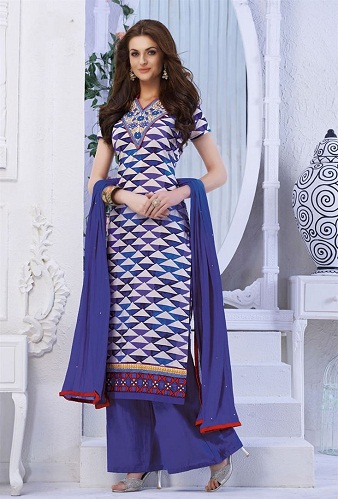 Egyenes alkalmi Salwar Kameez