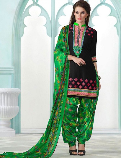 Hímzett alkalmi viselet Salwar Kameez