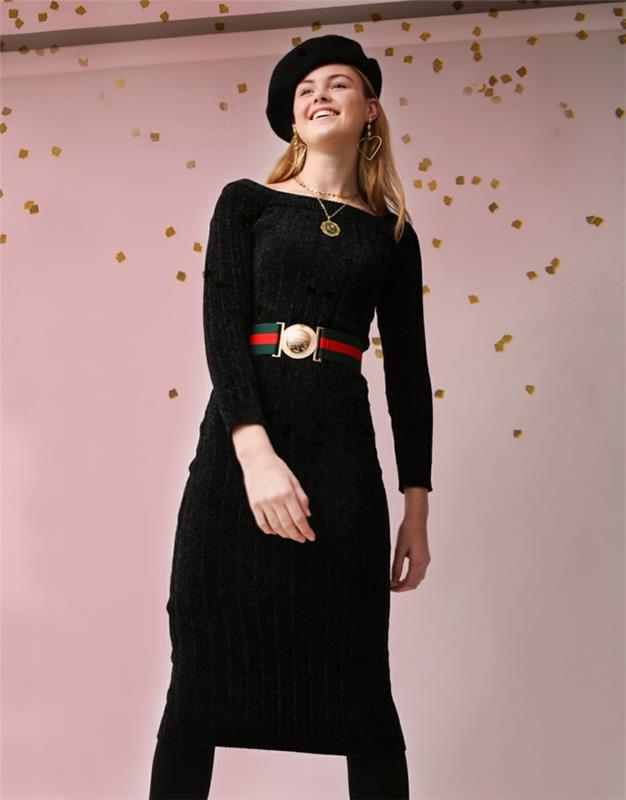 chenille ganyes mekko