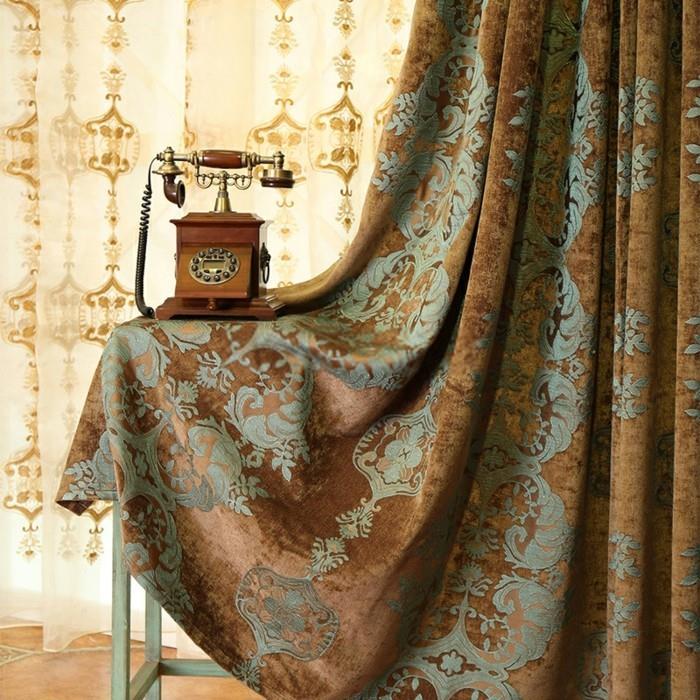 chenille -verhon retro -skenaario
