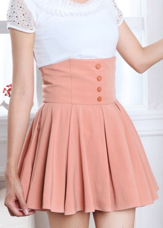 Retro Chiffon mini nederdel