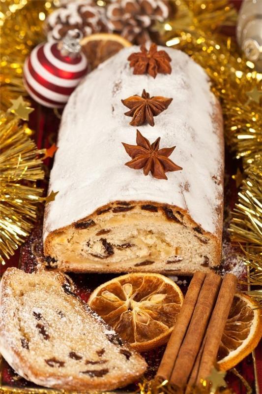 christstollen resepti vegaani tähtianista kanelia appelsiinia