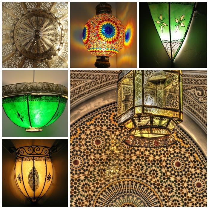 Itämaiset lamput koristeelliset heijastetut lamput suuntautuvat