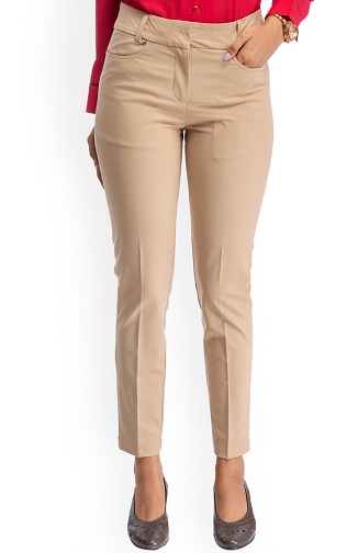 Slim Fit bukser i linned