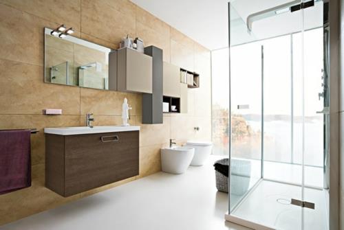 hienoja kuvia kylpyhuoneiden seinäpeililaatoista wc -lasi