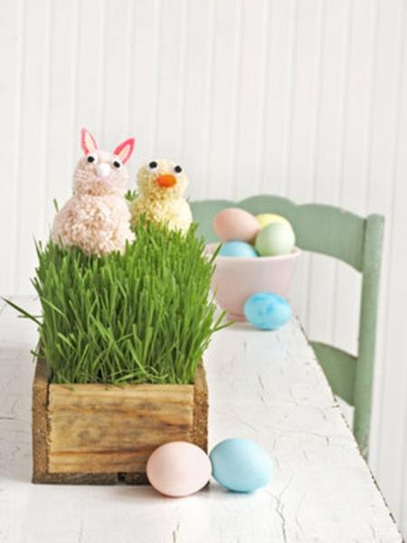 Pääsiäinen koristelu näpertely söpö puinen laatikko viileät pääsiäiskoristeet näppärä puinen laatikko
