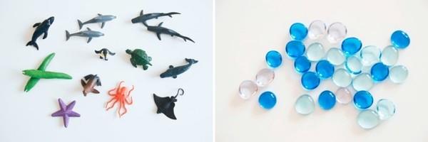 viileät lasten lelut anturit pullot vedenalainen maailma materiaalit merieläimet