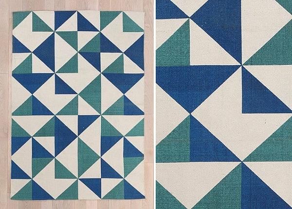 viileitä eläviä ideoita tyttöjen lastenhuoneen geometriseen kuvioon
