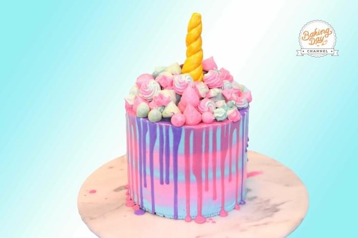 viileä yksisarvinen kakku lasten syntymäpäivä juhlia ideoita
