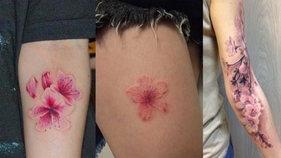 viileitä kirsikankukka -tatuointiideoita