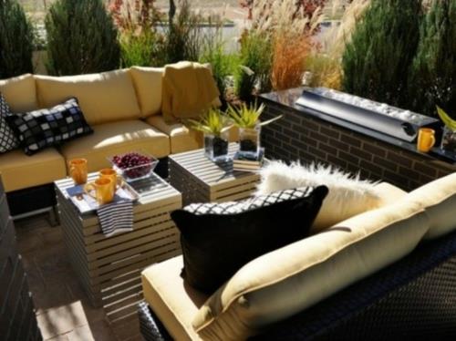 viileä moderni patiohuonekalut suunnittelee nahkasohvan