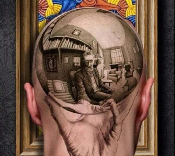 hienoja 3D -tatuointeja päähän