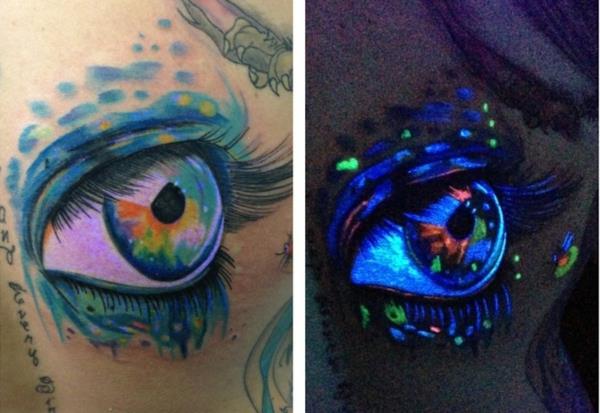tatuoinnit uv tatuointi silmät
