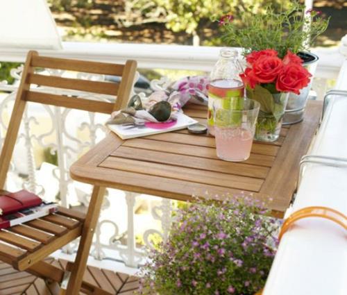 viileä patio parveke huonekalut ideoita taitto pöytä kokoontaitettavat tuolit