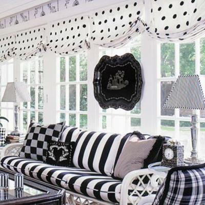 viileä veranta suunnittelee mustat ja valkoiset raidat