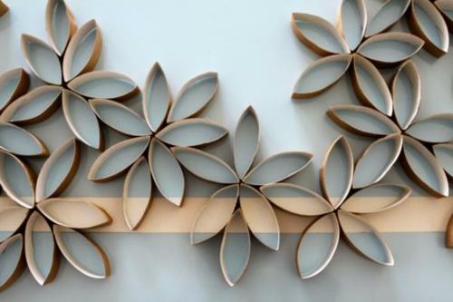 tee viileitä seinäkoristeideoita kukkakuvioiksi itse