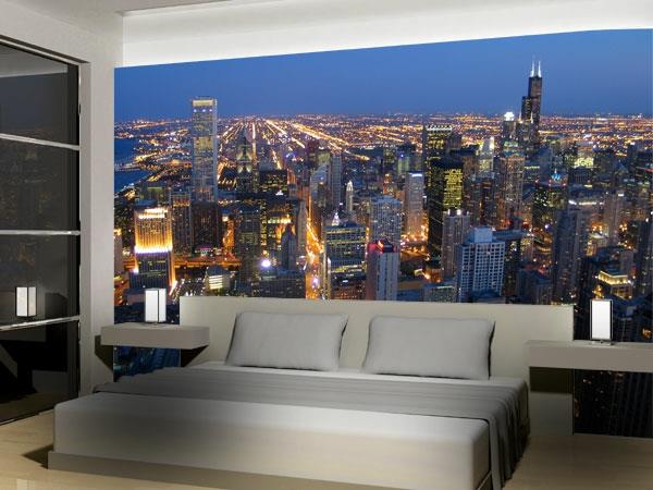 viileä seinän suunnittelu chicagon valokuvataustakuva
