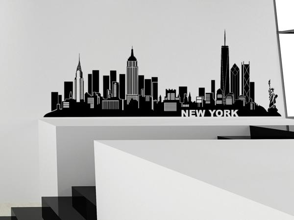 viileä seinä design seinä tarra new york