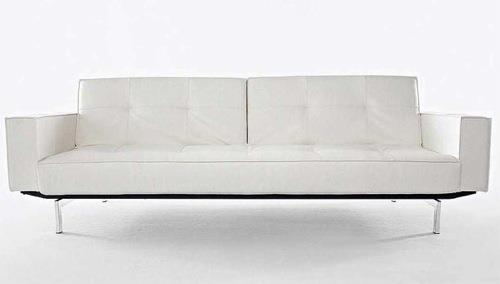viileä valkoinen sohva malleja matala tyylikäs mukava silmiinpistävä
