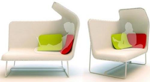 viileä valkoinen sohva malleja matala tyylikäs pieni lepotuoli