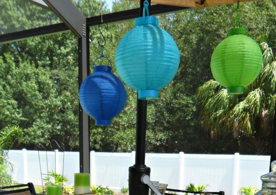 tarvittavat puutarhajuhlatarvikkeet idea loistaa pallo vihreä sininen