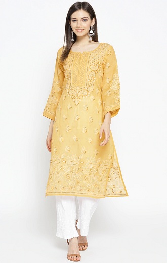 Pamut Chikankari Kurta Palazzóval