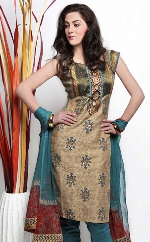 Ujjatlan pamut Salwar Suit Design