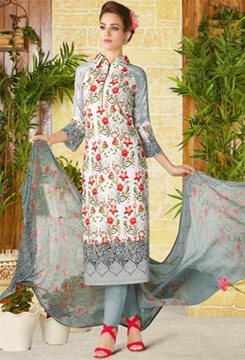 Pakistansk bomuld Salwar Kameez