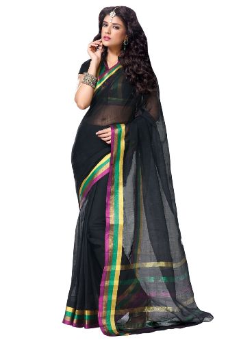 Den sorte attraktive Pure Cotton Saree