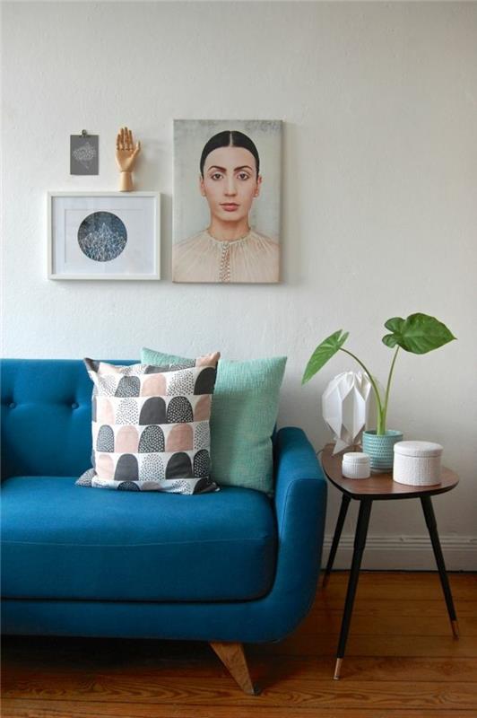 osta sohva olohuoneen kalusteet suunnittelija 2 -istuttava sohva sininen