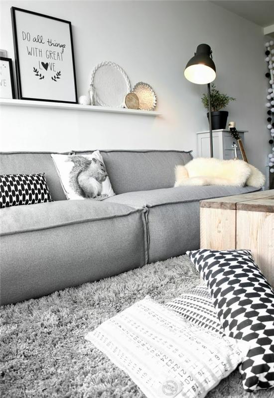 sohva olohuoneen kalusteet design -sohva