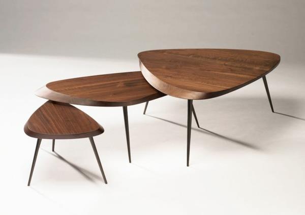 sohvapöytä puu yksinkertainen muotoilu moderni sohvapöydät