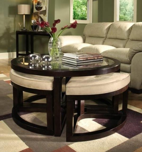 sohvapöytä pyöreä puu olohuone huonekalut moderni sohvapöytä jakkara